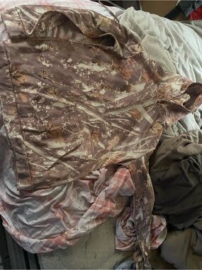 Men's‎ Brown Camouflage Hoodie Pullover - Casual Everyday Wear